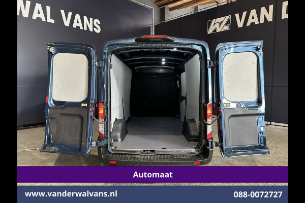 Ford Transit 2.0 TDCI 185pk Automaat L3H2 Euro6 Airco | Xenon | Camera | Navigatie | Apple Carplay | Cruisecontrol | LED Android Auto, Verwarmde voorruit, Stoelverwarming, LM velgen, Elektrisch verstelbare bestuurdersstoel, Parkeersensoren, Bijrijdersbank