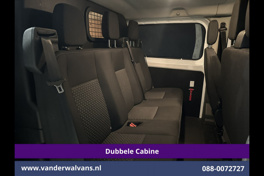Ford Transit Custom 2.0 TDCI 170pk L2H1 Dubbele Cabine Euro6 Airco | 6-Zits | Camera | Navigatie | LED | Apple Carplay Android Auto, Cruisecontrol, Stoelverwarming, Verwarmde voorruit, Parkeersensoren, 2800kg trekvermogen, Dakdragers