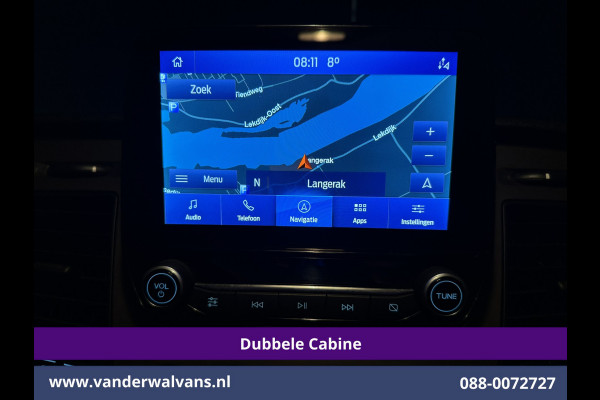 Ford Transit Custom 2.0 TDCI 170pk L2H1 Dubbele Cabine Euro6 Airco | 6-Zits | Camera | Navigatie | LED | Apple Carplay Android Auto, Cruisecontrol, Stoelverwarming, Verwarmde voorruit, Parkeersensoren, 2800kg trekvermogen, Dakdragers