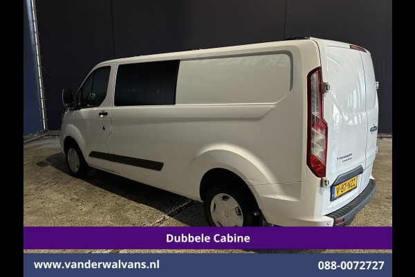 Ford Transit Custom 2.0 TDCI 170pk L2H1 Dubbele Cabine Euro6 Airco | 6-Zits | Camera | Navigatie | LED | Apple Carplay Android Auto, Cruisecontrol, Stoelverwarming, Verwarmde voorruit, Parkeersensoren, 2800kg trekvermogen, Dakdragers
