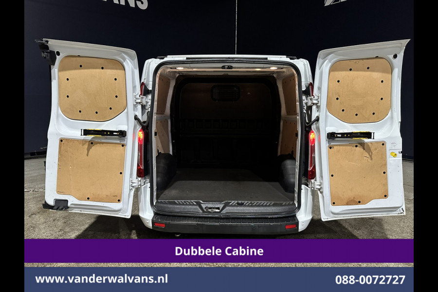 Ford Transit Custom 2.0 TDCI 170pk L2H1 Dubbele Cabine Euro6 Airco | 6-Zits | Camera | Navigatie | LED | Apple Carplay Android Auto, Cruisecontrol, Stoelverwarming, Verwarmde voorruit, Parkeersensoren, 2800kg trekvermogen, Dakdragers
