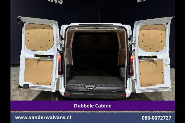 Ford Transit Custom 2.0 TDCI 170pk L2H1 Dubbele Cabine Euro6 Airco | 6-Zits | Camera | Navigatie | LED | Apple Carplay Android Auto, Cruisecontrol, Stoelverwarming, Verwarmde voorruit, Parkeersensoren, 2800kg trekvermogen, Dakdragers