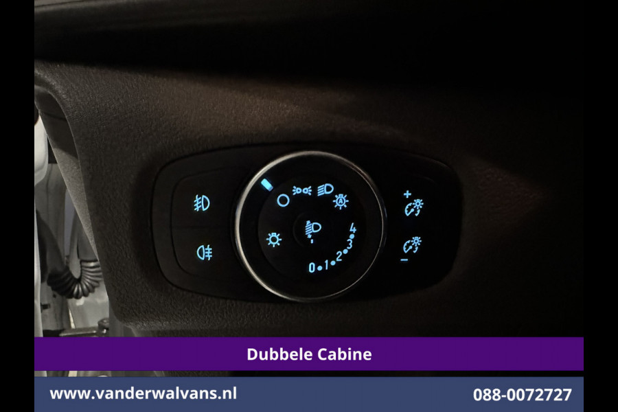 Ford Transit Custom 2.0 TDCI 170pk L2H1 Dubbele Cabine Euro6 Airco | 6-Zits | Camera | Navigatie | LED | Apple Carplay Android Auto, Cruisecontrol, Stoelverwarming, Verwarmde voorruit, Parkeersensoren, 2800kg trekvermogen, Dakdragers