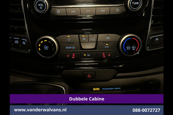 Ford Transit Custom 2.0 TDCI 170pk L2H1 Dubbele Cabine Euro6 Airco | 6-Zits | 2x zijdeur | Apple Carplay | LED | LM Velgen | Cruisecontrol Android Auto, Stoelverwarming, Verwarmde voorruit, Parkeersensoren, Sidebars
