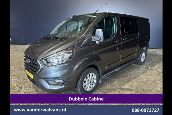 Ford Transit Custom 2.0 TDCI 170pk L2H1 Dubbele Cabine Euro6 Airco | 6-Zits | 2x zijdeur | Apple Carplay | LED | LM Velgen | Cruisecontrol Android Auto, Stoelverwarming, Verwarmde voorruit, Parkeersensoren, Sidebars