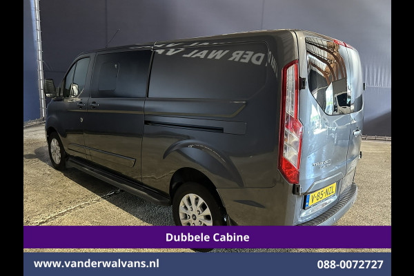 Ford Transit Custom 2.0 TDCI 170pk L2H1 Dubbele Cabine Euro6 Airco | 6-Zits | 2x zijdeur | Apple Carplay | LED | LM Velgen | Cruisecontrol Android Auto, Stoelverwarming, Verwarmde voorruit, Parkeersensoren, Sidebars