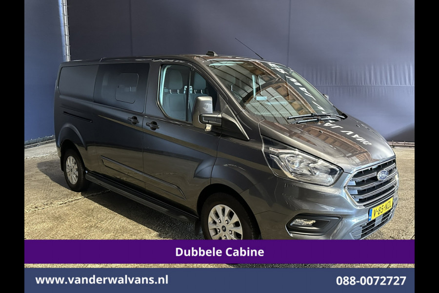 Ford Transit Custom 2.0 TDCI 170pk L2H1 Dubbele Cabine Euro6 Airco | 6-Zits | 2x zijdeur | Apple Carplay | LED | LM Velgen | Cruisecontrol Android Auto, Stoelverwarming, Verwarmde voorruit, Parkeersensoren, Sidebars