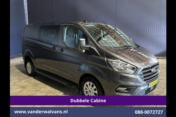 Ford Transit Custom 2.0 TDCI 170pk L2H1 Dubbele Cabine Euro6 Airco | 6-Zits | 2x zijdeur | Apple Carplay | LED | LM Velgen | Cruisecontrol Android Auto, Stoelverwarming, Verwarmde voorruit, Parkeersensoren, Sidebars