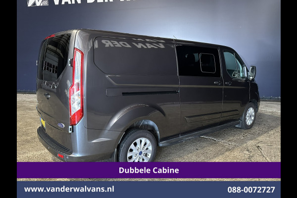 Ford Transit Custom 2.0 TDCI 170pk L2H1 Dubbele Cabine Euro6 Airco | 6-Zits | 2x zijdeur | Apple Carplay | LED | LM Velgen | Cruisecontrol Android Auto, Stoelverwarming, Verwarmde voorruit, Parkeersensoren, Sidebars