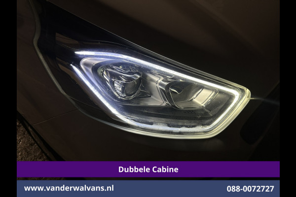 Ford Transit Custom 2.0 TDCI 131pk L2H1 Dubbele Cabine Euro6 Airco | 6-Zits | LED | Cruisecontrol | 2800kg trekhaak Parkeersensoren, Stoelverwarming