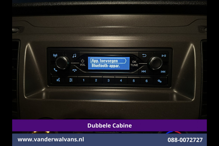 Ford Transit Custom 2.0 TDCI 131pk L2H1 Dubbele Cabine Euro6 Airco | 6-Zits | LED | Cruisecontrol | 2800kg trekhaak Parkeersensoren, Stoelverwarming