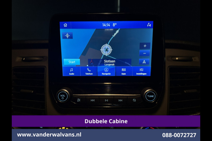 Ford Transit Custom 2.0 TDCI 130pk L2H1 Dubbele Cabine Euro6 Airco | 6-Zits | Camera | Navigatie | LED | Apple Carplay Android Auto, Cruisecontrol, Stoelverwarming, Verwarmde voorruit, Parkeersensoren, Achterklep