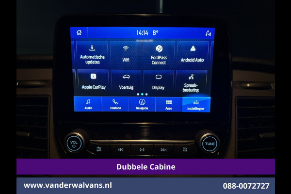 Ford Transit Custom 2.0 TDCI 130pk L2H1 Dubbele Cabine Euro6 Airco | 6-Zits | Camera | Navigatie | LED | Apple Carplay Android Auto, Cruisecontrol, Stoelverwarming, Verwarmde voorruit, Parkeersensoren, Achterklep