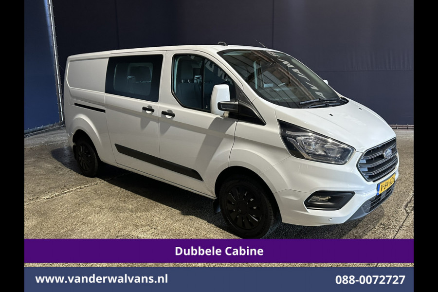 Ford Transit Custom 2.0 TDCI 130pk L2H1 Dubbele Cabine Euro6 Airco | 6-Zits | Camera | Navigatie | LED | Apple Carplay Android Auto, Cruisecontrol, Stoelverwarming, Verwarmde voorruit, Parkeersensoren, Achterklep