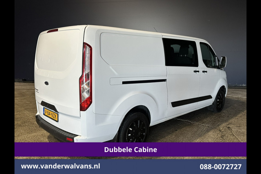Ford Transit Custom 2.0 TDCI 130pk L2H1 Dubbele Cabine Euro6 Airco | 6-Zits | Camera | Navigatie | LED | Apple Carplay Android Auto, Cruisecontrol, Stoelverwarming, Verwarmde voorruit, Parkeersensoren, Achterklep