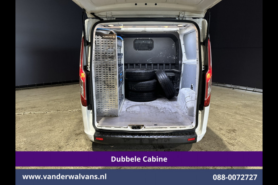 Ford Transit Custom 2.0 TDCI 130pk L2H1 Dubbele Cabine Euro6 Airco | 6-Zits | Camera | Navigatie | LED | Apple Carplay Android Auto, Cruisecontrol, Stoelverwarming, Verwarmde voorruit, Parkeersensoren, Achterklep