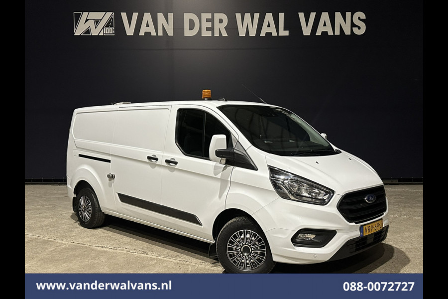 Ford Transit Custom 2.0 TDCI 130pk L2H1 Euro6 Airco | Camera | Apple Carplay | LED | Cruisecontrol | 2800kg Trekhaak Android Auto, Stoelverwarming, Verwarmde voorruit, Parkeersensoren