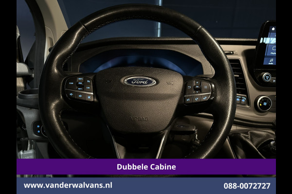 Ford Transit Custom 2.0 TDCI 131pk L2H1 Dubbele Cabine Euro6 Airco | 6-Zits | Camera | LED | 2800kg Trekhaak | Cruisecontrol Verwarmde voorruit, Android Auto, Dakdragers, Parkeersensoren