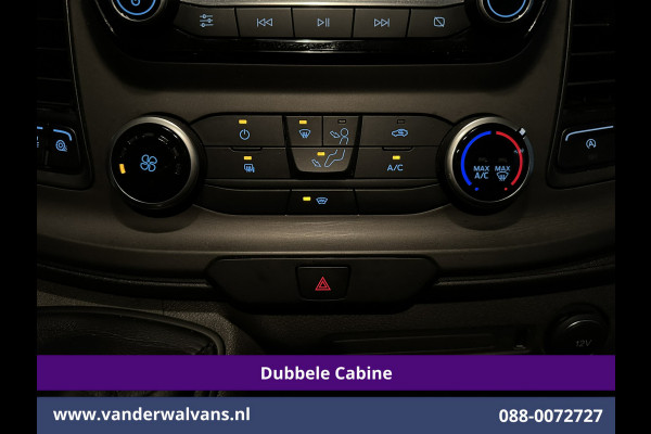 Ford Transit Custom 2.0 TDCI 131pk L2H1 Dubbele Cabine Euro6 Airco | 6-Zits | Camera | LED | 2800kg Trekhaak | Cruisecontrol Verwarmde voorruit, Android Auto, Dakdragers, Parkeersensoren