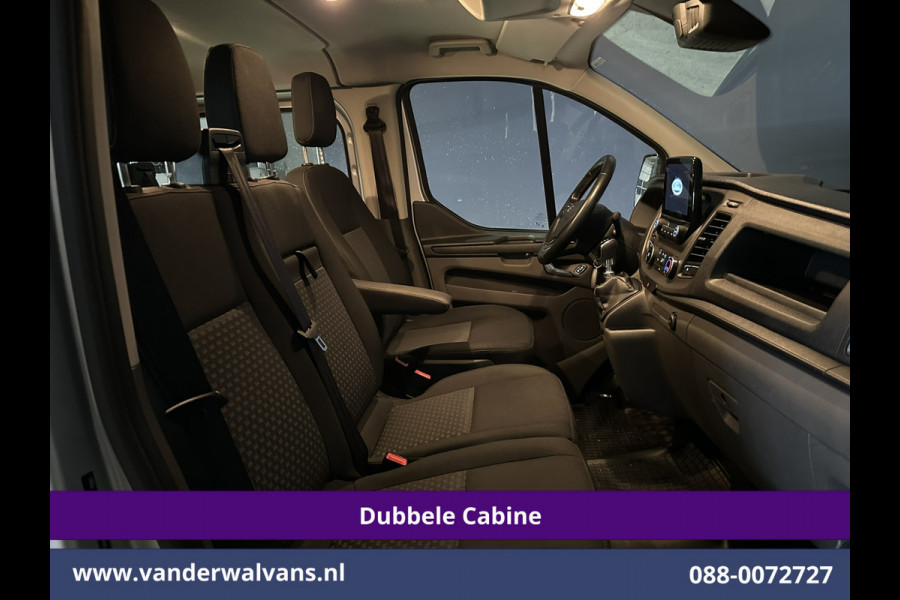 Ford Transit Custom 2.0 TDCI 131pk L2H1 Dubbele Cabine Euro6 Airco | 6-Zits | Camera | LED | 2800kg Trekhaak | Cruisecontrol Verwarmde voorruit, Android Auto, Dakdragers, Parkeersensoren