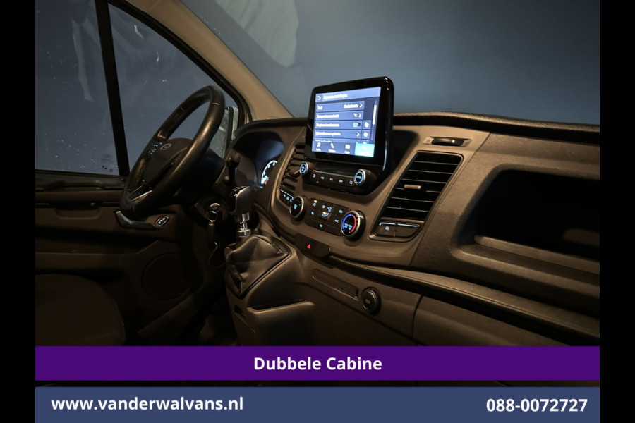 Ford Transit Custom 2.0 TDCI 131pk L2H1 Dubbele Cabine Euro6 Airco | 6-Zits | Camera | LED | 2800kg Trekhaak | Cruisecontrol Verwarmde voorruit, Android Auto, Dakdragers, Parkeersensoren