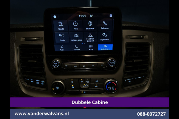 Ford Transit Custom 2.0 TDCI 131pk L2H1 Dubbele Cabine Euro6 Airco | 6-Zits | Camera | LED | 2800kg Trekhaak | Cruisecontrol Verwarmde voorruit, Android Auto, Dakdragers, Parkeersensoren