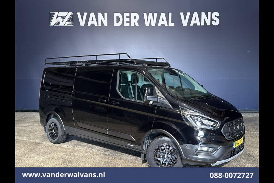 Ford Transit Custom 2.0 TDCI 131pk L2H1 Trail Edition Euro6 Airco | Imperiaal | Camera | Navigatie | 2800kg Trekhaak | LED Apple Carplay, Cruisecontrol, Stoelverwarming, Verwarmde voorruit, Leder, LM velgen, Parkeersensoren, Bijrijdersbank