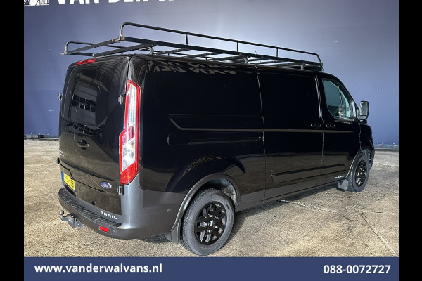 Ford Transit Custom 2.0 TDCI 131pk L2H1 Trail Edition Euro6 Airco | Imperiaal | Camera | Navigatie | 2800kg Trekhaak | LED Apple Carplay, Cruisecontrol, Stoelverwarming, Verwarmde voorruit, Leder, LM velgen, Parkeersensoren, Bijrijdersbank