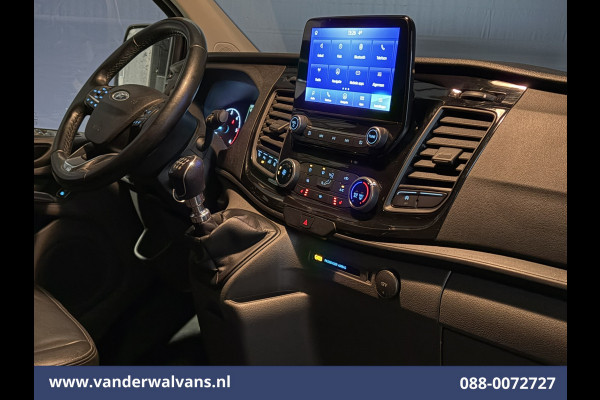 Ford Transit Custom 2.0 TDCI 131pk L2H1 Trail Edition Euro6 Airco | Imperiaal | Camera | Navigatie | 2800kg Trekhaak | LED Apple Carplay, Cruisecontrol, Stoelverwarming, Verwarmde voorruit, Leder, LM velgen, Parkeersensoren, Bijrijdersbank