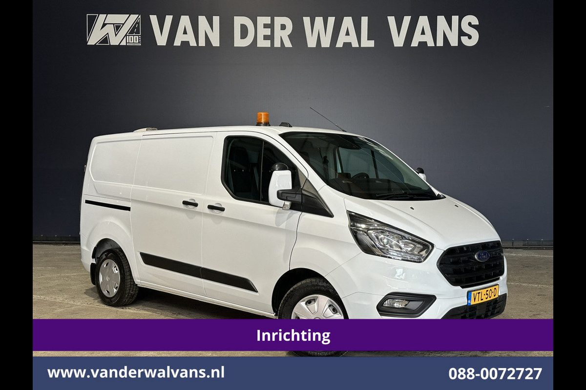 Ford Transit Custom 2.0 TDCI L1H1 Inrichting Euro6 Airco | Camera | LED | Cruisecontrol | Android Auto Stoelverwarming, Verwarmde voorruit, Parkeersensoren, Bijrijdersbank, 2500kg Trekhaak