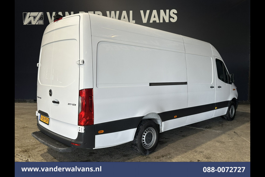 Mercedes-Benz Sprinter 317 CDI 170pk L3H2 Euro6 Airco | 360 graden Camera | Navigatie | Apple Carplay | Cruisecontrol Android Auto, Chauffeursstoel, Parkeersensoren, Stoelverwarming, Bijrijdersbank