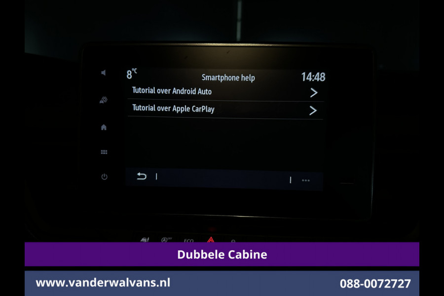 Renault Trafic 2.0 Blue dCi 131pk L2H1 Dubbele Cabine Euro6 Fabrieksgarantie Airco | 6-Zits | Apple Carplay | LED 2500kg Trekhaak, Android Auto, Cruisecontrol, Parkeersensoren, Bijrijdersbank