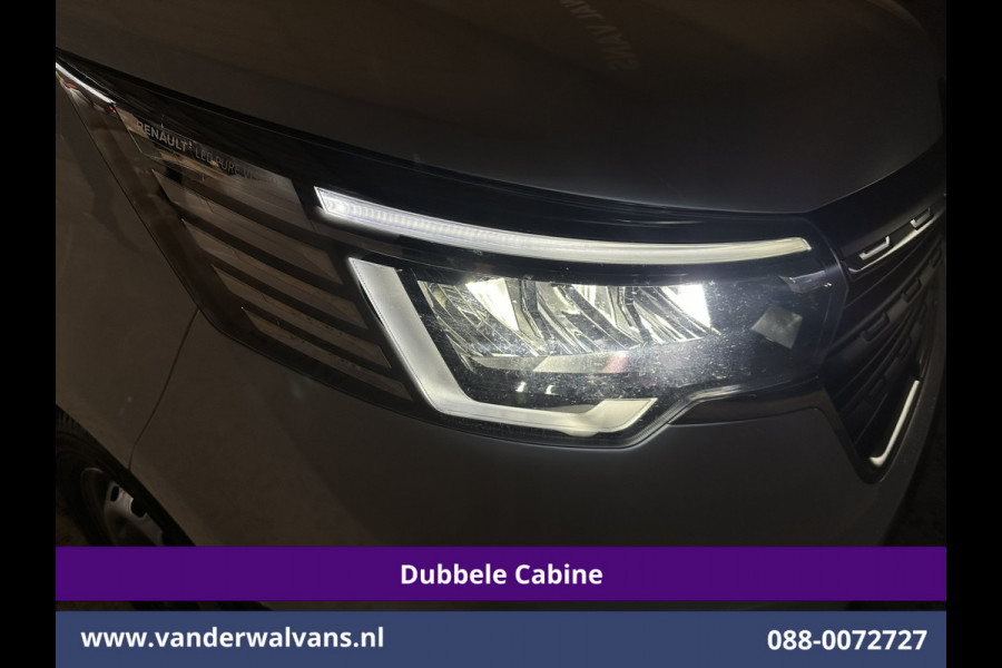 Renault Trafic 2.0 Blue dCi 131pk L2H1 Dubbele Cabine Euro6 Fabrieksgarantie Airco | 6-Zits | Apple Carplay | LED 2500kg Trekhaak, Android Auto, Cruisecontrol, Parkeersensoren, Bijrijdersbank