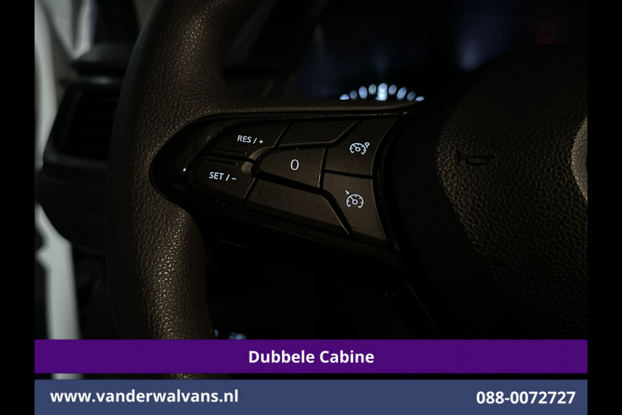 Renault Trafic 2.0 Blue dCi 131pk L2H1 Dubbele Cabine Euro6 Fabrieksgarantie Airco | 6-Zits | Apple Carplay | LED 2500kg Trekhaak, Android Auto, Cruisecontrol, Parkeersensoren, Bijrijdersbank
