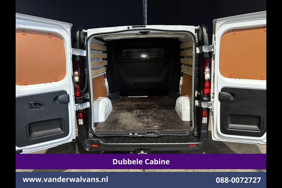 Renault Trafic 2.0 Blue dCi 131pk L2H1 Dubbele Cabine Euro6 Fabrieksgarantie Airco | 6-Zits | Apple Carplay | LED 2500kg Trekhaak, Android Auto, Cruisecontrol, Parkeersensoren, Bijrijdersbank