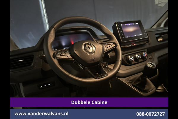 Renault Trafic 2.0 Blue dCi 131pk L2H1 Dubbele Cabine Euro6 Fabrieksgarantie Airco | 6-Zits | Apple Carplay | LED 2500kg Trekhaak, Android Auto, Cruisecontrol, Parkeersensoren, Bijrijdersbank