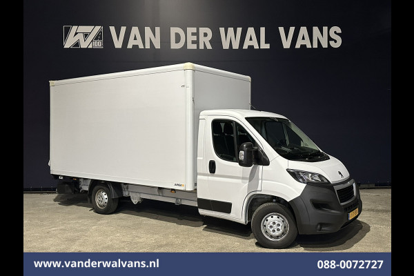 Peugeot Boxer 2.2 BlueHDi 141pk Bakwagen 436cm Lang Laadklep Euro6 Airco | Cruisecontrol | 1055kg laadvermogen Bijrijdersbank