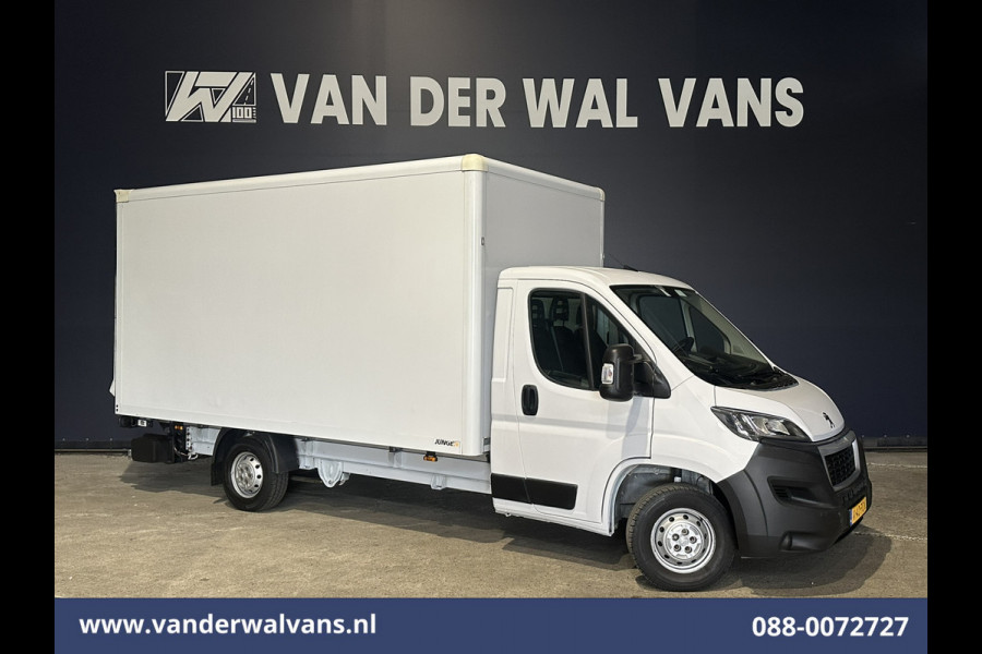 Peugeot Boxer 2.2 BlueHDi 141pk Bakwagen 436cm Lang Laadklep Euro6 Airco | Cruisecontrol | 955kg laadvermogen Bijrijdersbank