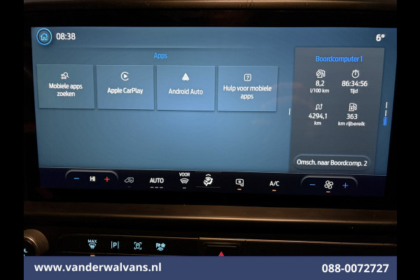 Ford Transit Custom 2.0 TDCI 136pk L2H1 Euro6 Airco | Camera | Apple Carplay | LED | Cruisecontrol | Verwarmde voorruit Android Auto, Parkeersensoren, Bijrijdersbank, 2800kg trekvermogen