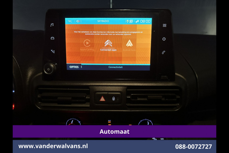 Citroën Berlingo 1.2 PureTech 131pk Automaat **Benzine** L1H1 Euro6 Airco | 3-Zits | Navigatie | Camera | Apple carplay android auto, cruisecontrol, parkeersensoren