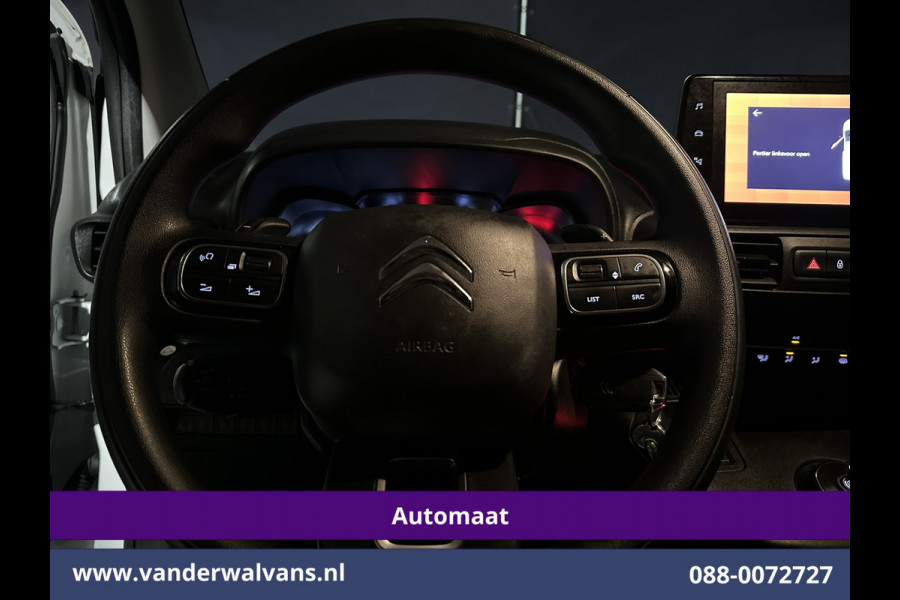 Citroën Berlingo 1.2 PureTech 131pk Automaat **Benzine** L1H1 Euro6 Airco | 3-Zits | Navigatie | Camera | Apple carplay android auto, cruisecontrol, parkeersensoren