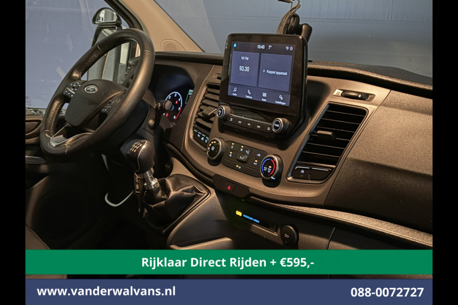 Ford Transit Custom 2.0 TDCI 130pk L2H1 Inrichting Euro6 *Rijklaar Direct Rijden* Airco | Camera | LED | Cruisecontrol | Verwarmde voorruit Parkeersensoren, 2800kg trekvermogen, Bijrijdersbank