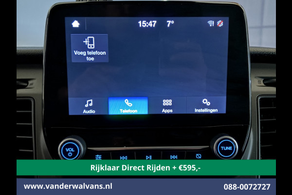 Ford Transit Custom 2.0 TDCI 130pk L2H1 Inrichting Euro6 *Rijklaar Direct Rijden* Airco | Camera | LED | Cruisecontrol | Verwarmde voorruit Parkeersensoren, 2800kg trekvermogen, Bijrijdersbank