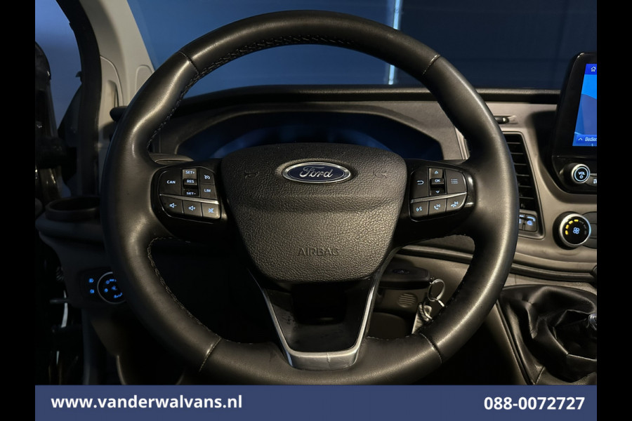 Ford Transit Custom 2.0 TDCI 131pk L2H1 Euro6 Airco | Camera | Leder | Navigatie | LED | Cruisecontrol Verwarmde Voorruit, Parkeersensoren, Bijrijdersbank, 2800kg trekvermogen