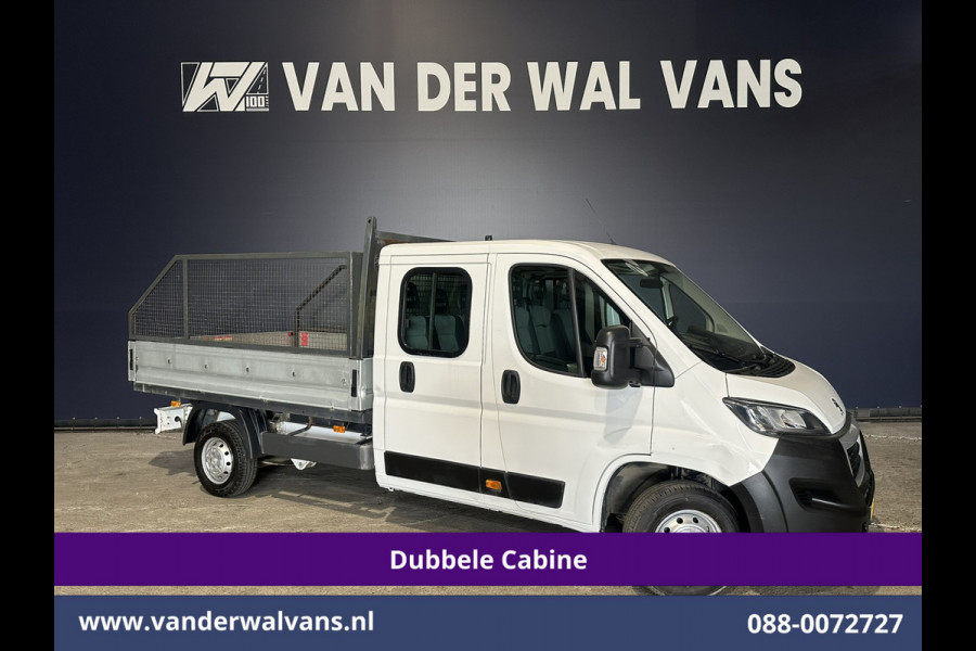 Peugeot Boxer 2.0 BlueHDI 130pk Pick up Dubbel Cabine Open laadbak Euro6 Airco | 7-Zits | Trekhaak | Navigatie