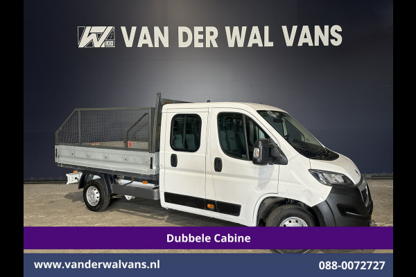 Peugeot Boxer 2.0 BlueHDI 130pk Pick up Dubbel Cabine Open laadbak Euro6 Airco | 7-Zits | Trekhaak | Navigatie