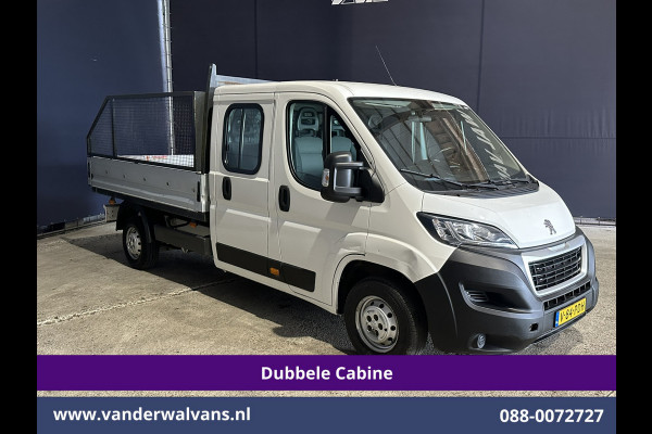 Peugeot Boxer 2.0 BlueHDI 130pk Pick up Dubbel Cabine Open laadbak Euro6 Airco | 7-Zits | Trekhaak | Navigatie