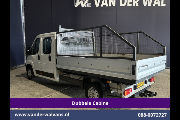 Peugeot Boxer 2.0 BlueHDI 130pk Pick up Dubbel Cabine Open laadbak Euro6 Airco | 7-Zits | Trekhaak | Navigatie