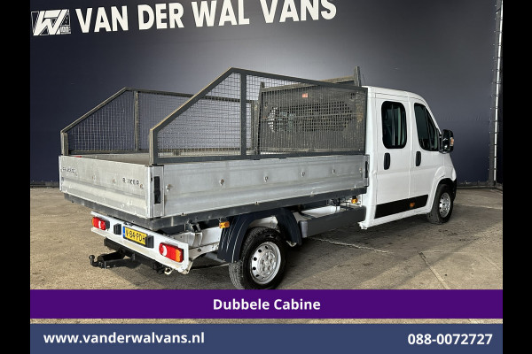 Peugeot Boxer 2.0 BlueHDI 130pk Pick up Dubbel Cabine Open laadbak Euro6 Airco | 7-Zits | Trekhaak | Navigatie