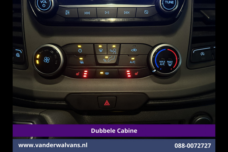 Ford Transit Custom 2.0 TDCI 131pk Automaat L2H1 Dubbele cabine Euro6 Airco | 6-Zits | Camera | Navigatie | Apple Carplay LED, Trekhaak, Cruisecontrol, Android Auto, Stoelverwarming, Verwarmde Voorruit, Parkeersensoren, Bijrijdersbank